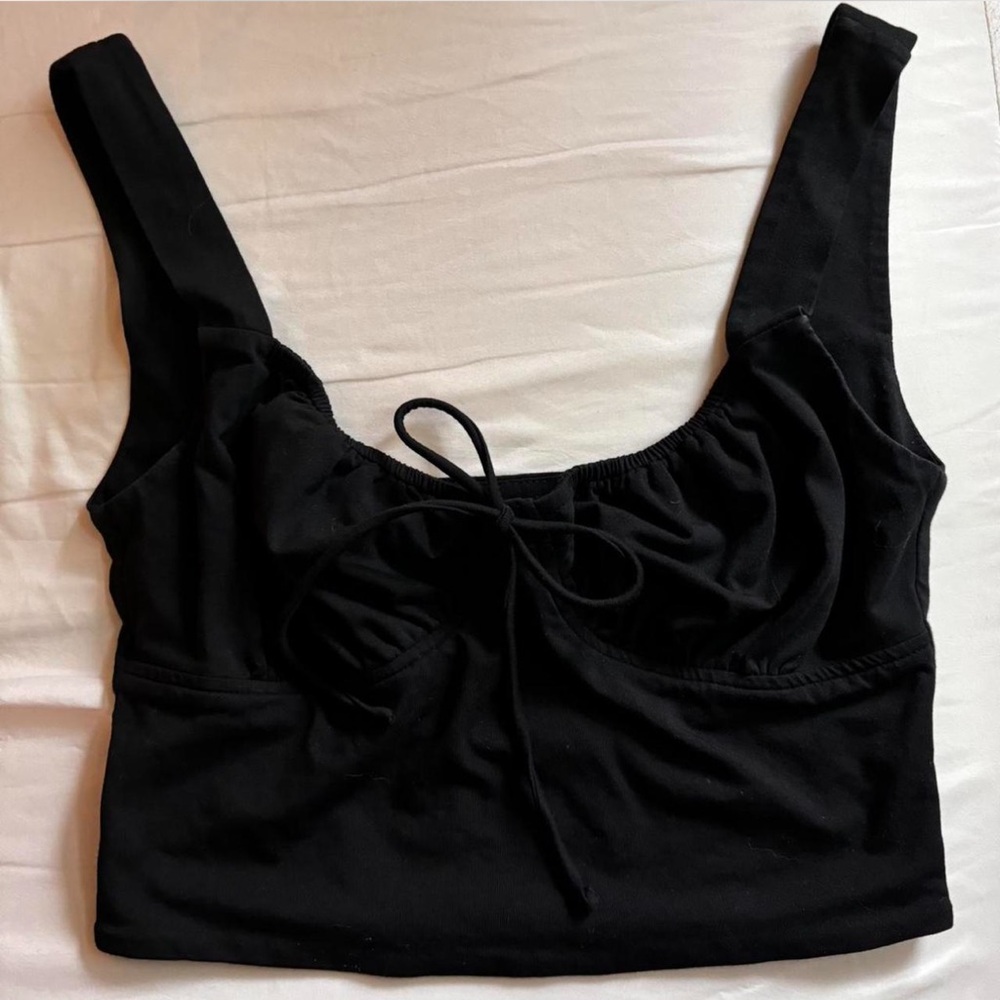 Black Bustier Tank Top